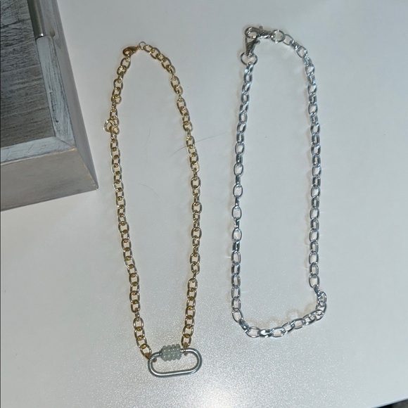 uknown Jewelry - Gold and Silver Chain Necklace Set